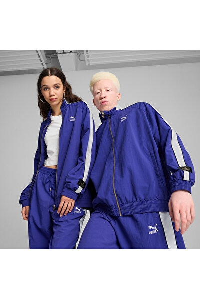 Puma T7 Play.Paris. Track Jack Unisex Mavi Eşofman Üstü