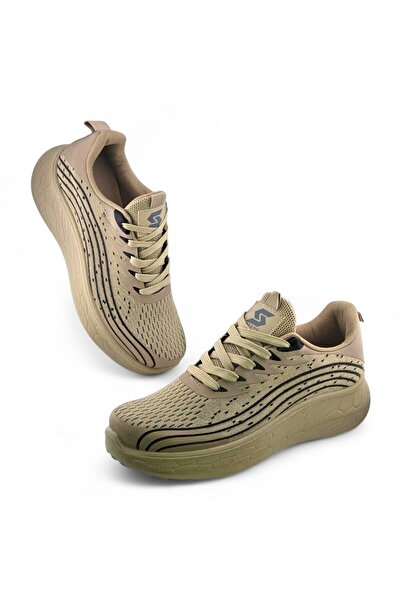 Stone Knitted Comfort Sneakers for Everyday Wear