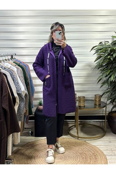 Butik Tuğbam Hooded Plush (Teddy) Coat