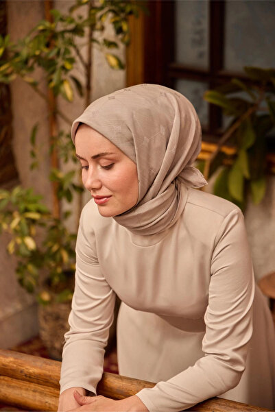 Silk Home Monogram Cotton Silk Scarf - Gray