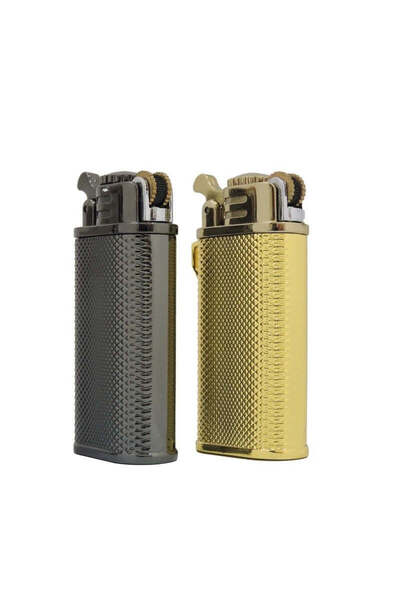 Ems Set 2 Brichete de buzunar reincarcabile cu gaz aprindere piatra flacara jet