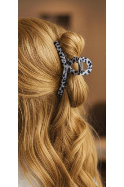 bettin tasarım Leopard Zebra Pattern Modern Curved Women Bone Hair Clip 11cm Durable Stylish Hair Holder