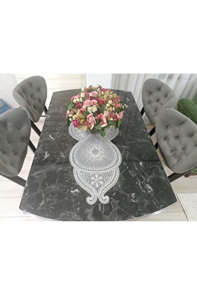 Lavanderi French Lace One-Piece Runner, Table & Coffee Table Cover, Dowery Runner