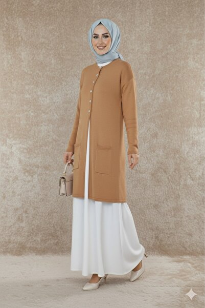 İmran Triko New Season Dizboy Women's Jacket - Beard Yarn, Collar Buttoned, Two Pockets, Casual, for Stylish Outfits