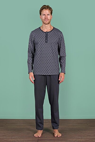 Relax Mode Erkek Antrasit Penye Pijama Takımı - 1968R
