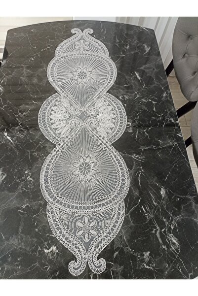 Lavanderi French Lace One-Piece Runner, Table & Coffee Table Cover, Dowery Runner