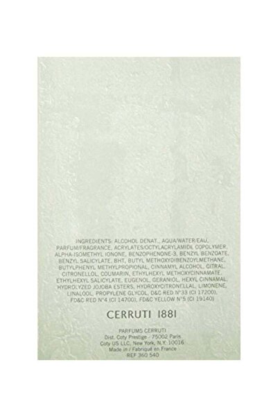 Cerruti 1881 1881 Eau de Toilette 100ml
