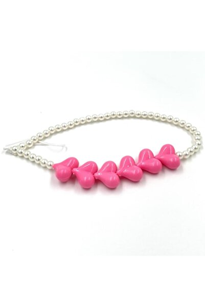 OEM Snur telefon, accesoriu telefon elegant cu perle si inimioara Roz