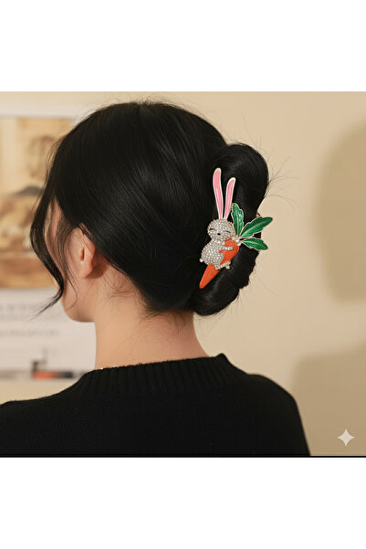 GÜLPEŞE Gold Metal Latch Buckle with Crystal Stone