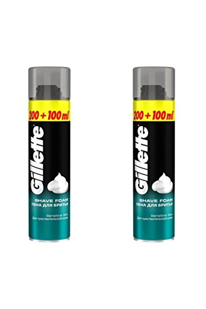 Gillette Traş Köpüğü 200+100 ml Hassas 2*200+100 ml