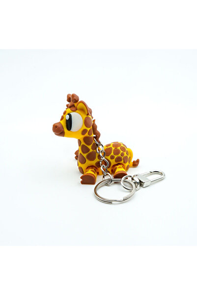 OEM Keychain for Schoolbag, Backpack, Bag or Keys, Giraffe Keychain