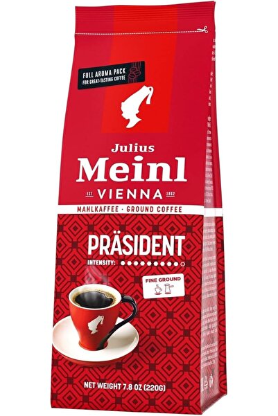 Julius Meinl Präsident Fine Ground Coffee, Classic Collection, Intensity 9 – Rich Viennese Roast,
