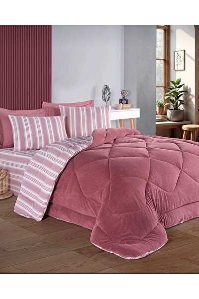 Bikaya Home Kristal Soft Relax Double Sleeping Set - Double Sided - Wellsoft Quilt - with Original Bag