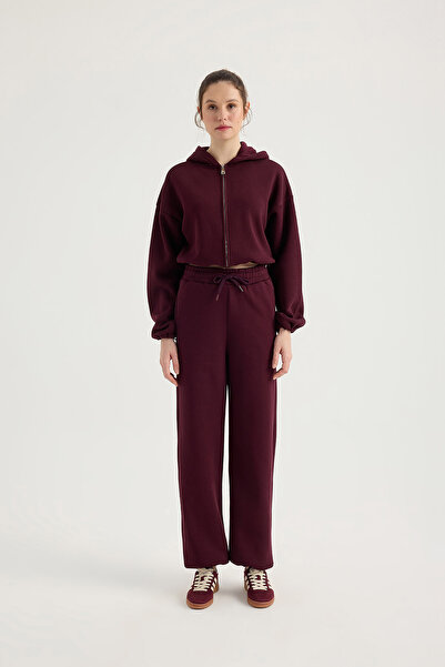 SEVİLEN Zip Hoodie Set with Stopper Detail