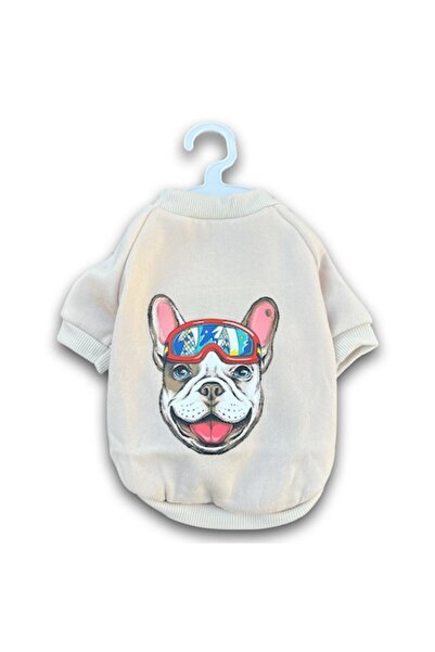 OEM Imbracaminte cu imprimeu catel, caine talie mica, Bej 31x22cm