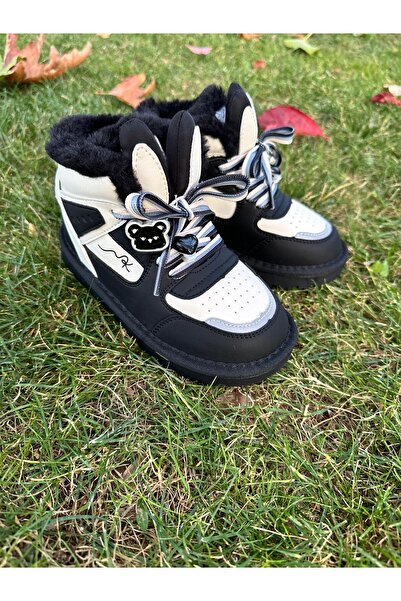 MARCOMEN Rabbit Patterned Girl's Boots with Fur Inside