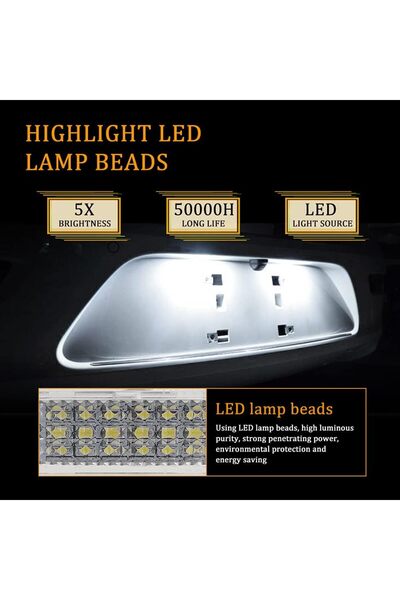 DOMDRIVE LED Number Plate Light Set Volkswagen Touran Caddy Golf Plus Passat Transporter Skoda Superb