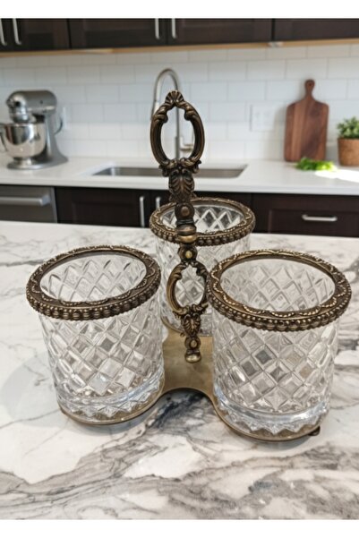 Home 3 lü eskitme kristal kaşıklık