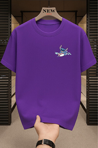 New Shine Μπλουζάκι με στάμπα Stitch Oversize