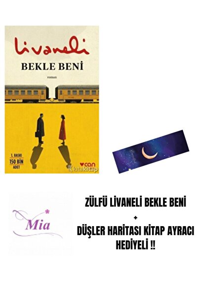 Can Yayınları ZÜLFÜ LİVANELİ BEKLE BENİ + DÜŞLER HARİTASI KİTAP AYRACI HEDİYE...