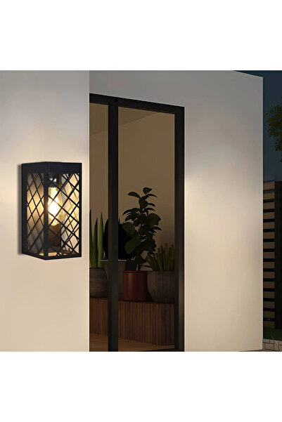 HAMER فانوس جداري أسود – إنارة خارجية واضاءة جدارية