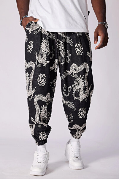 FıttingRoom بنطلون شالوار منقوش بخصر مطاطي