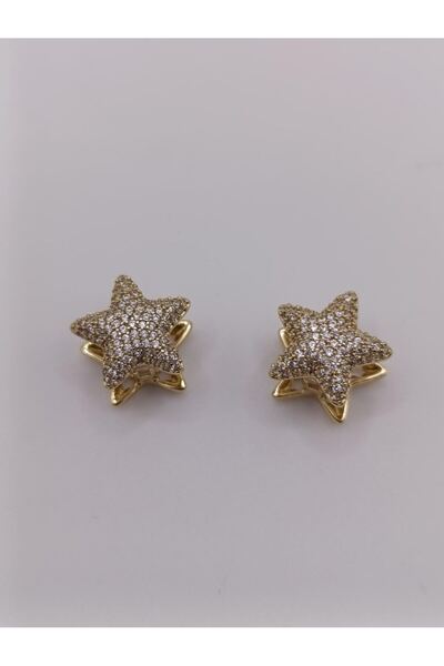 RP COMPANY أقراط XUPING، سلسلة VIP على شكل نجمة مرصعة بأحجار الزركون