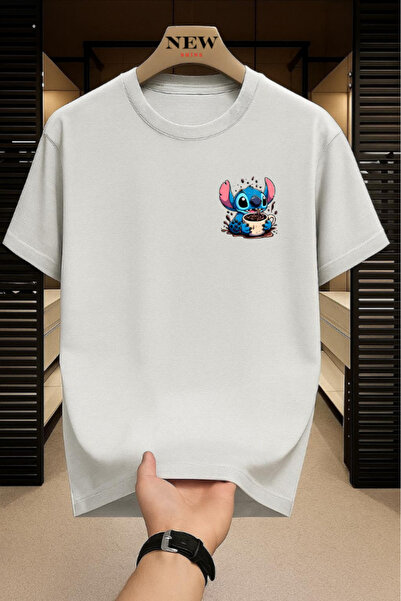 New Shine Μπλουζάκι με στάμπα Stitch Oversize