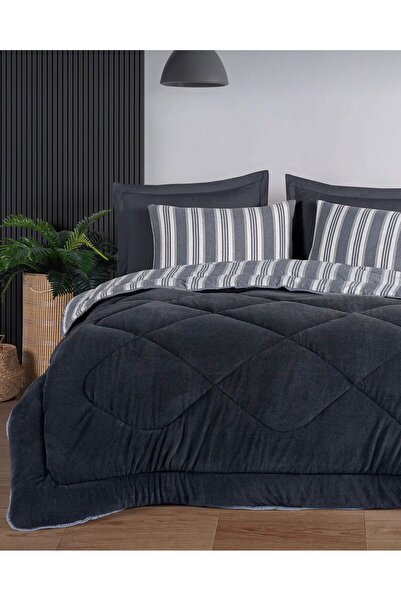 Bikaya Home Kristal Soft Relax Double Sleeping Set - Double Sided - Wellsoft Quilt - with Original Bag