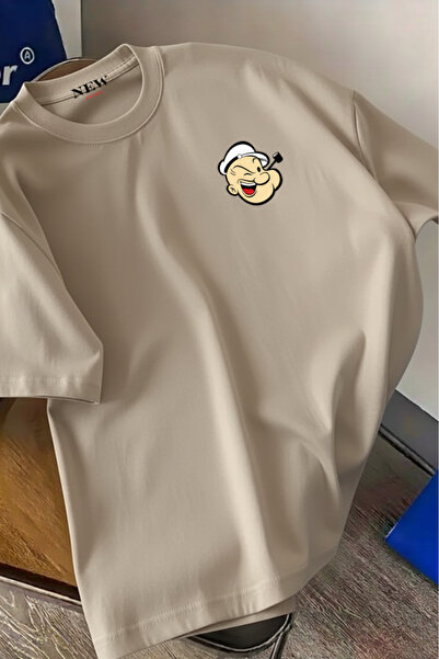 New Shine تي شيرت تيمال رايس مطبوع قصة فضفاضة