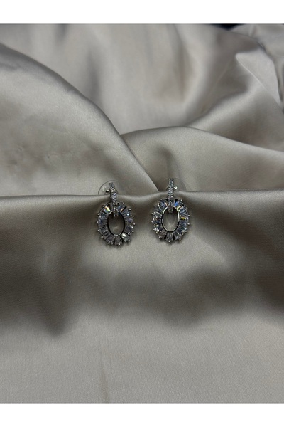 kalia Çelik Zirkon Yuvarlak Halka Küpe