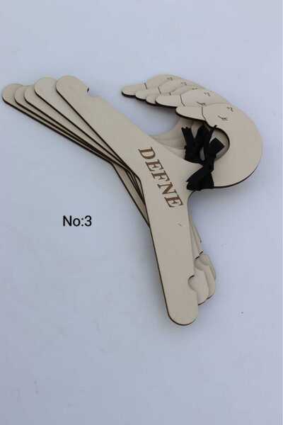 Kişiye Özel İsimli Çocuk Kıyafet Askısı 6 lı set