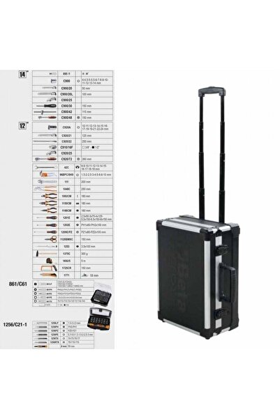 Beta 2056T/E Tekerlekli Dolu Takım Çantası 1/4''-1/2''