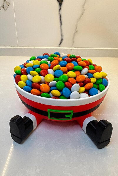 3D ZeTa Prints وعاء حلوى سانتا كلوز (17×6 سم)