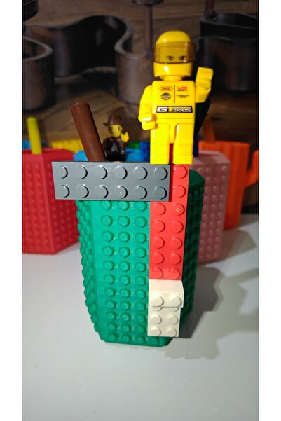 END Design Block Compatible Pen Holder |   Fun Tabletop Organizer Designed with Modular Building Blocks