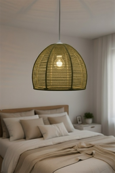 afralya home Pinterest Tarzı Tekli Sarkıt Beyaz Modern Dokulu Özel Tasarım İskandinav & Bohem Tekli Avize