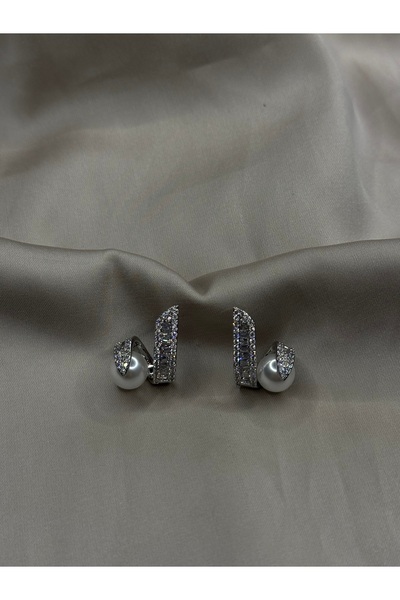 kalia Çelik Zirkon İnci Küpe