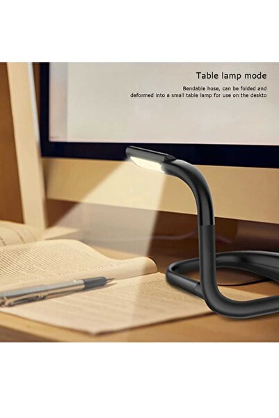 Blic Şarjlı LED Yumuşak Boyun Askılı Kitap Okuma Işığı 3 Renk Tonu Masa Lamba...