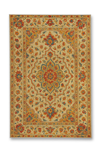 Rugs Modern Halı MOSSO Μπλε Μωβ Αποχρώσεις Εθνικά Λουλούδια με Σχέδιο Υφαντή ...