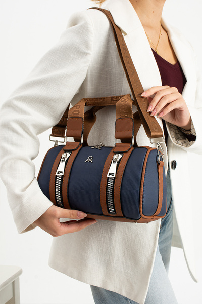 KIRASE Women's Cylinder Model Quality Hand and Shoulder Bag 651