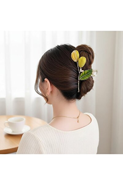 GÜLPEŞE Gold Metal Latch Buckle with Crystal Stone