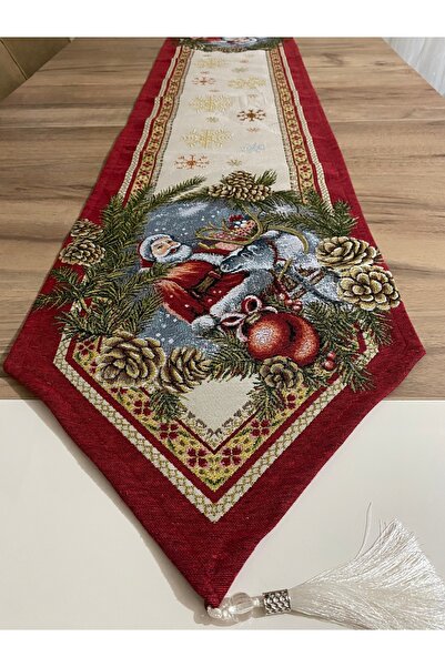 MYHOMEGOBLEN Tapestry Christmas Runner 35X185