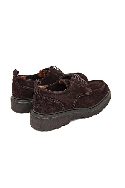 Freefoot 54083 Men's Classic Shoes - Dark Brown Nubuck