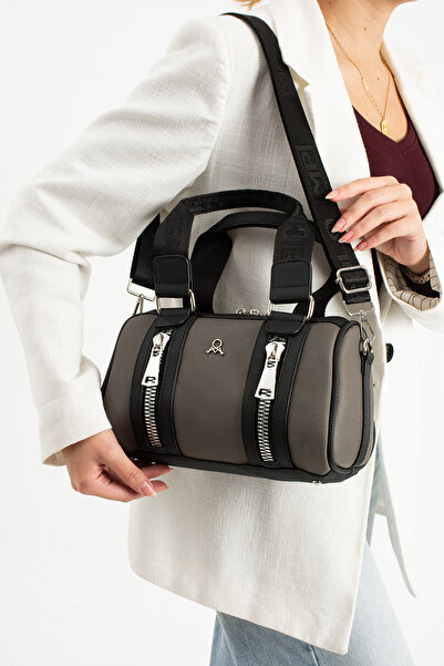 KIRASE Жіноча циліндрична модель якісної сумки через плече 651