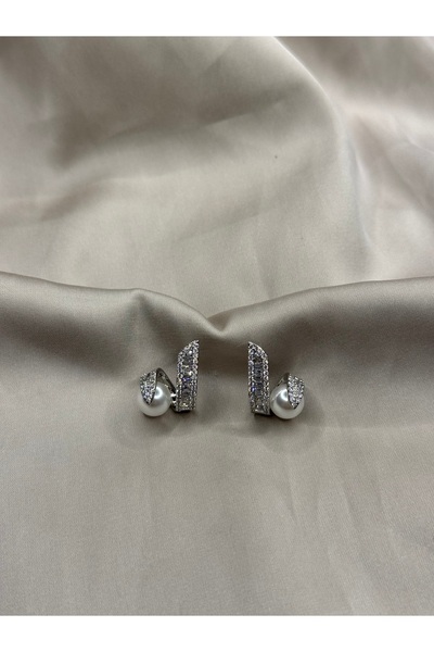 kalia Çelik Zirkon İnci Küpe