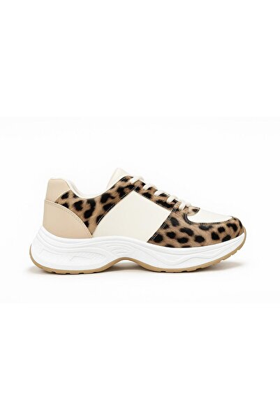 Generic Women’s Chunky Leopard Print Sneakers – Casual Fashion Sports Shoes for Ladies