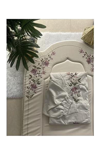 Without a mark Luxury embroidered prayer rug set, 3 pieces - beige