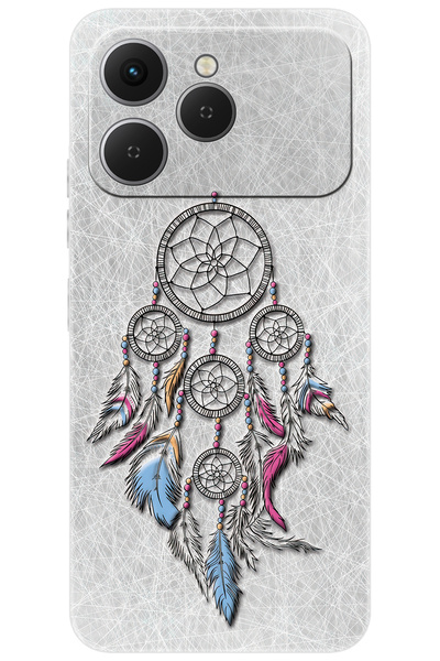 TECNO Spark 40 4G (KM5n) Uyumlu Kılıf Desen Baskılı Silikon Düş Kapanı STK:568 CP-fLzjQnk