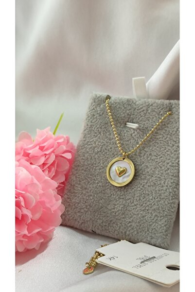 DİAVENTA TAKI VE AKSESUAR قلادة من الفولاذ 316L على شكل قلب صغير من الفولاذ ا...