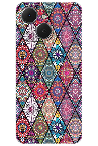 TECNO Spark 40C (KM4n) Uyumlu Kılıf Desen Baskılı Silikon Kilim Tasarım STK:660 CP-svfbyGu